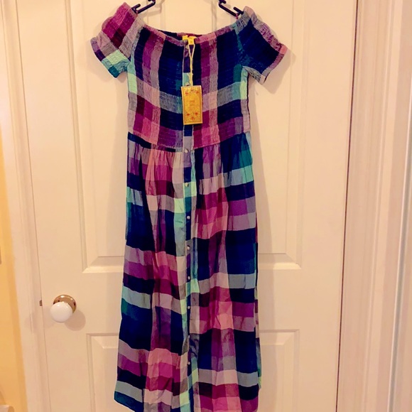 Urban Gypsy Dresses & Skirts - Urban Gypsy check print shirred dress size S